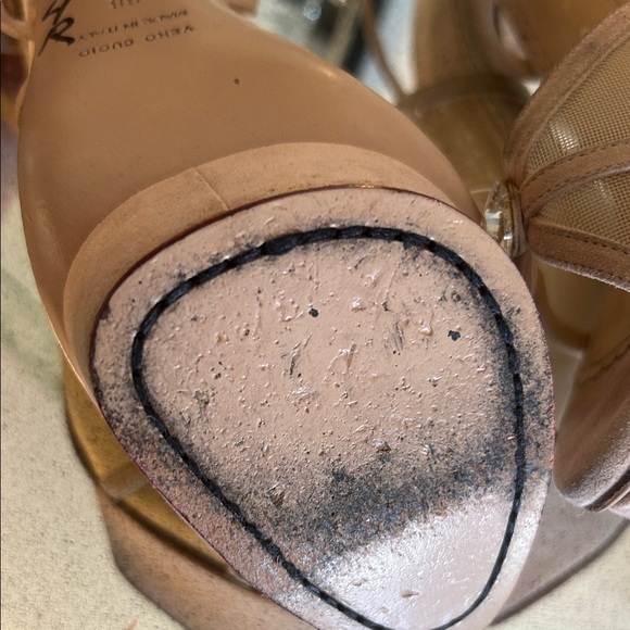 Charlotte Olympia “Isadora” Platform Sandals in Blush Suede 38 - Picture 6 of 9